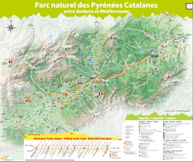 parc des pyrenees catalanes carte de france