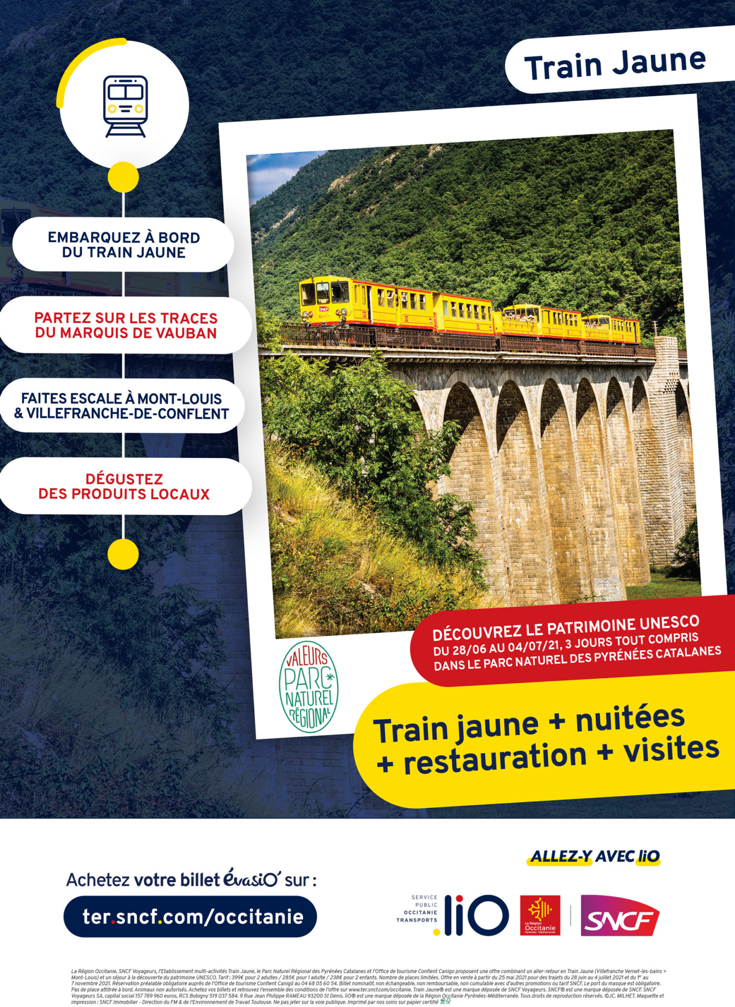 Réservez votre Séjour Train Jaune + Cités Vauban UNESCO ! Parc