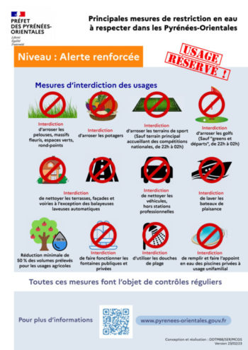 EAU, notre département est placé en alerte renforcée