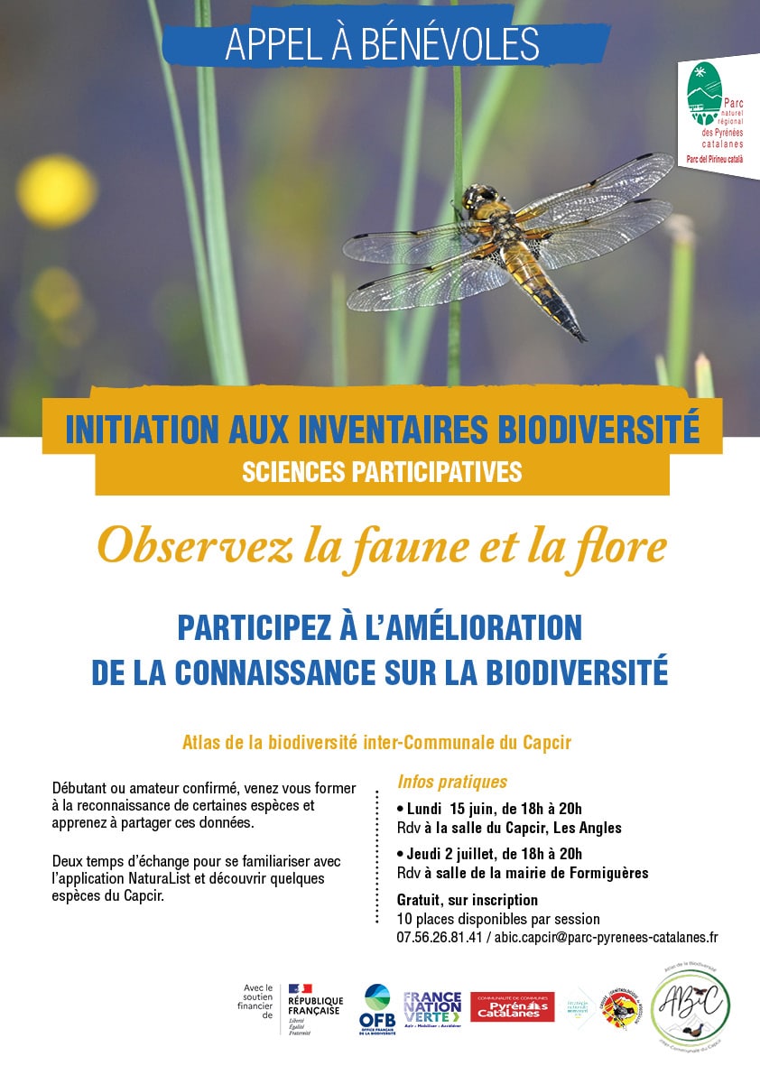 Affiche Inventaire de la faune et de la flore locales, aux Angles